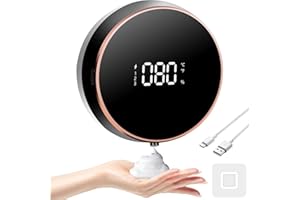 FAYIBUY automatyczny dozownik mydła 3 poziomy, regulowany dozownik mydła ściennego, do łazienki, kuchni, biura, szkoły (czarny)