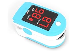 Pulox Pulsoksymetr PO-100 ze wskaźnikiem LED, turkusowy, w zestawie twarda obudowa, Duracell Bat, pokrowiec ochronny, torba nylonowa i pasek do noszenia