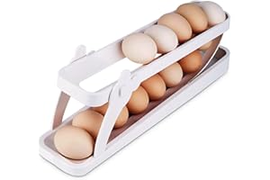 OneNine Portauova per frigorifero, dispenser per uova, contenitore automatico per uova da 14 a 16 uova, cucina per la casa