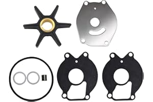 GHmarine 85089Q4 Water Pump Impeller Repair Kit for Mercury Marine Force 15hp 18hp 20hp 25hp Replaces 47-85089T7 Sierra 18-3215 2-Cycle Outboards