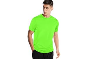 ZENGJO Sports T Shirt Men, Quick Dry Gym T Shirts Mens Running Top Short Sleeve