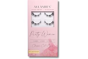 ‎AYLASHES AYLASHES - DIY Wimpernextensions Maxi Box Pretty Women | 6 Paar Wimpern | bis zu 7 Tage Halt | Wimpern DIY Set für zu Hause | künstliche Wimpern | Klebewimpern | Cat eye lashes | lash extension set