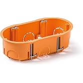 FAMATEL - Built-in box for mechanisms | Double | 67x39mm | Orange