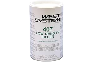 WEST SYSTEM 407 Low-Density Filler - Thickens Epoxy for Wood, Marine & Fibreglass Repair - Waterproof, Multi Purpose Adhesive Powder for 2 Part Epoxy - for Interior & Exterior Use