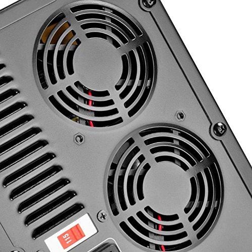 SilverStone SST-TS431S – Mini SAS Externes Festplatten-Gehäuse für 4 x 3,5″ SAS/SATA-HDDs oder SSDs mit integriertem Netzteil und 2 x 60 mm-Lüftern, schwarz - 12