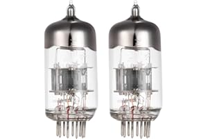 DollaTek 2Pcs 5670 6N3 Preamp Electron Electron Vacuum Tube de 9 Pines para 6N3P 2c51 5670 396A Reemplazo del Tubo del Amplificador de Audio