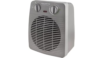 Rowenta Compact Power, mini radiador, calefactor de hasta 2000W, modo eco, temperatura y potencia ajustables, diseño compacto, modo ventilador, uso seguro, SO2212F0