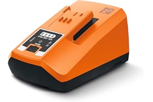 FEIN Cargador rápido ALG 80 por las baterías de iones de litio FEIN, Tiempos de carga bajos gracias a la corriente de carga de 8 amperios, Pantalla LED con indicador del nivel de carga y conexión USB