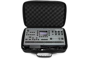 Analog Cases PULSE Case für Elektron Octactrack oder vergleichbare Sampler (Transporttasche aus langlebigem, geformten EVA/Nylon, mit robustem Gummitragegriff), Schwarz