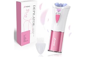 BUBBACARE Epilierer Gesichts, Kabellose Epilierer Damen zur Gesichts & Körperhaarentfernung, Elektrischer Gesichtepiliergerät Frauen mit LED-Licht, Bikini Trimmer für die Gesichts Körper Achsel Bikini Bein