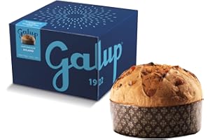 Galup Panettone Artigianale Tradizionale Milanese a Lievitazione Naturale, con Uvetta e Canditi, Senza Glassa di Guarnizione - 1 Kg