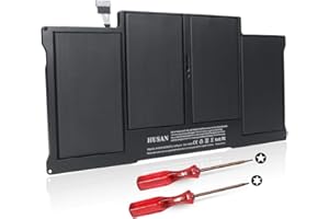 HUSAN A1496 Replacement Battery for MacBook Air 13'' A1466 (Mid 2012, Mid 2013, Early 2014, Early 2015, 2017) A1369 (Late 2010, Mid 2011), fits A1496 A1377 A1405 (7.6V 7200mAh)