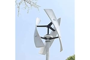 DPQYJPP Générateur d'éolienne Verticale à 3 pales 5000 W, générateur éolien Vertical Maglev avec contrôleur 12 V 24 V 48 V 220 V pour la Maison ou Le Camping,24V