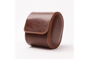 HATOFES Uhrenbox für Herren – Uhrenrolle,Uhrenetui, Organizer mit abnehmbaren Uhrenkissen, PU-Material, Vintage-Uhren-Vitrine, Aufbewahrung für Uhrenschmuck (Uhrenbox aus Leder mit 1 Schlitz)