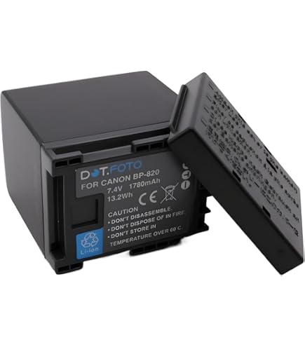 Caméscope Remplacement 2 Batteries Vhbw 2400mAh Pour Canon Legria HF-G25, HF G25, HF G10, HF G30 - Remplacement BP-828 Batterie 2400mah