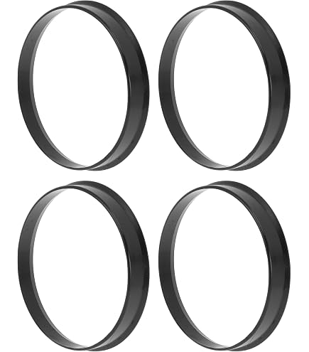 X-Parts Set Di 4 Anelli Di Centraggio Per Cerchi In Alluminio - Da 63,3 Mm A 57,1 Mm, Plastica, Verde