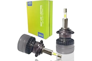 SageSunny D2S D2R D2H Kit de conversión de faros LED D2S Led Seoul CSP 5530 chip 6000k blanco Haz alto/bajo 80W 11000LM blanco Reemplace d2s d2h d2r hid Bombillas de xenón -18 meses Warrany