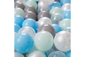 KiddyMoon Bolas Colores para Piscina Plástico ∅ 6Cm Niños Infantil Fabricado UE