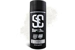 SOVONCARE Poudre capillaire pour cheveux clairsemés, pour épaissir et couvrir, poudre de cheveux en fibre pour hommes et femmes, poudre de racines naturellement invisible (blanc)
