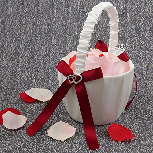 1x Streukörbchen Hochzeit EinsSein® Amore rot Blumenkinder Hochzeit - 2