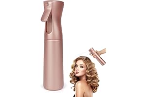 OWill 300 ml Wassersprühflasche, Zerstäuber Sprühflasche, Leere Sprühflaschen zum Befüllen für Haare, Pflanzen (Roségold)