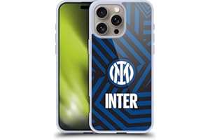 Head Case Designs Licenza Ufficiale Inter Milan Astratto 1 Modelli Custodia in Gel [Protezione di Grado Militare] Compatibile con Apple iPhone 16 PRO Max E Compatibile con MagSafe