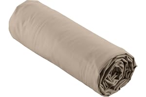 douceur d'intérieur, Påslakan (180 x 200 cm) percaline sand, bomullspercale