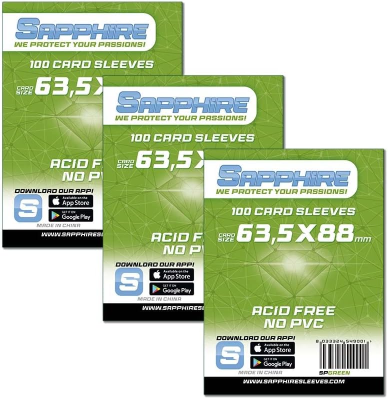 Prise en Main & Utilisation au Quotidien : Red Glove - 3 Pack 100 Sapphire Sleeves Green