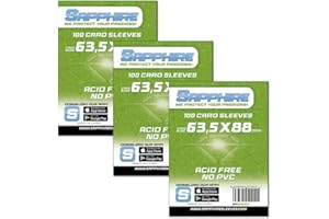 Red Glove - 3 Pack 100 Sapphire Sleeves Green 63,5