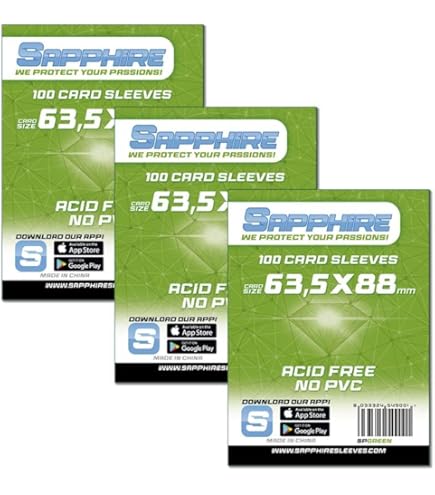 docsmagic.de 3 x 50 Premium Custom Size Board Game Sleeves - 59 x 110