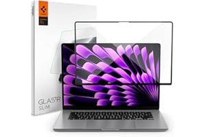 Spigen Glas.tR Slim Verre Trempé pour MacBook Air 15 Pouces (M4 2025 / M3 2024 / M2 2023), 1 Unité, Ultra Claire, Protection écran, Extreme Résistant aux Rayures
