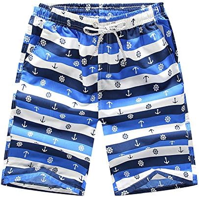 TFJNVJGVKM Men's Shorts Beach Pants Men's Loose Shorts Youth Thin Section Men's Surfing Big, Icebreaker, XL