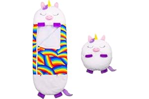 ‎PILISTAR 2-in-1 Kinderschlafsack, Kuscheltierschlafsack mit Kissen, Schlafsäcke für Kinder, Weiches Material & Waschmaschinenfest, Schlafsäcke Geschenk für Jungen und Mädchen 160 x 60 cm