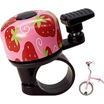 Sonnette Vélo Enfant Fraise Rose – 90 DB – Compatible Guidon 22 Mm – Design Rigolo Et Résistant