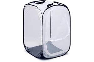 MEISH Insect Butterfly Habitat Portable Caterpillar Butterfly Habitat Insect Mesh Cage Collapsible Pop-up Insect Monarch Net for Insects