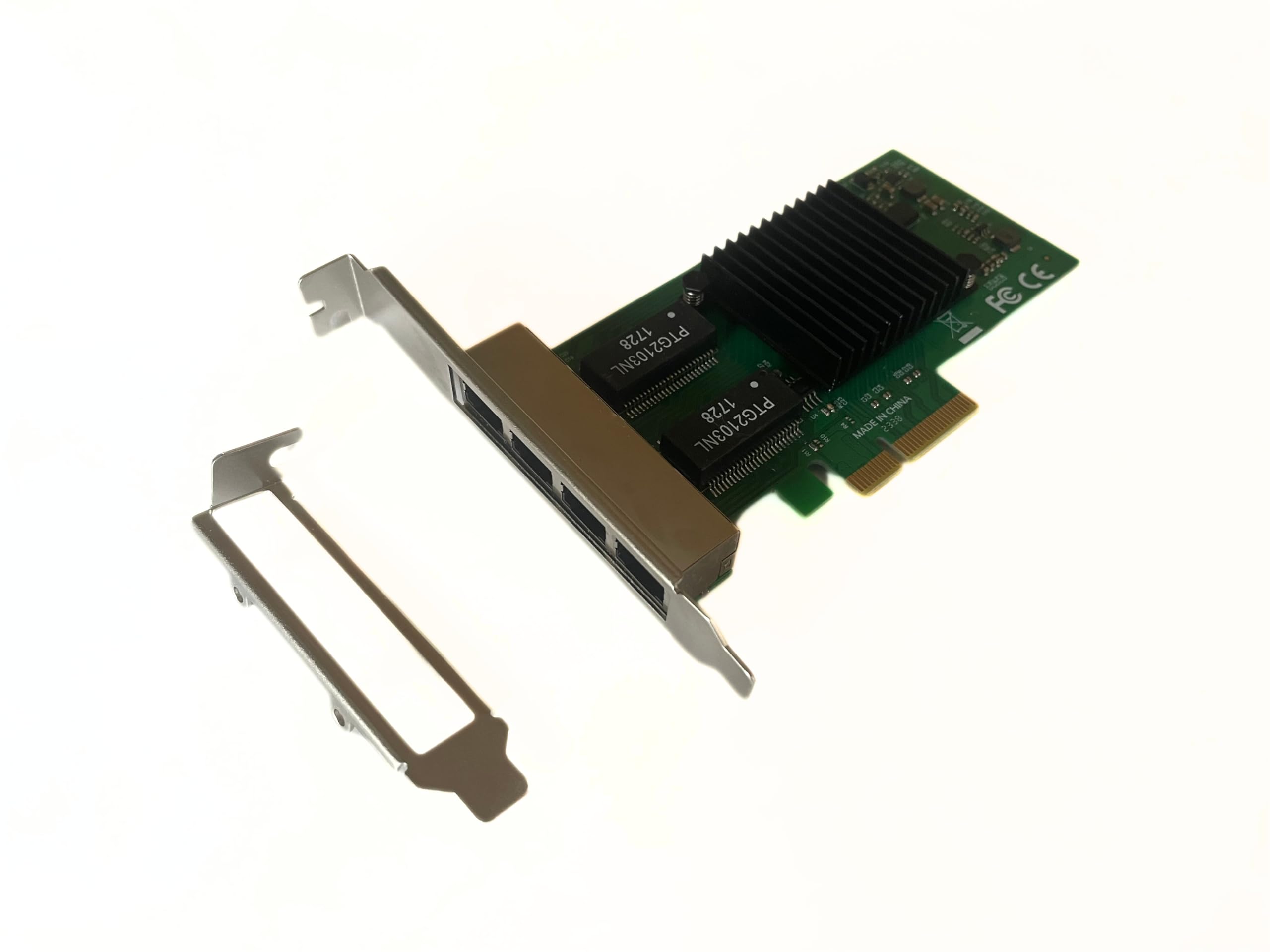 Millennium Technology Pci Express (PCIe x4) Gigabit 4 Port Quad Server Network Adapter Compatiable I350-T4 with Intel Chipset I350AM4 | 1000Mbps Pci Express 4 Port Quad Server Ethernet (LAN) Card