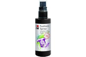 Marabu - Vernice per Stoffa con erogatore Spray, 100 ml, Color Nero