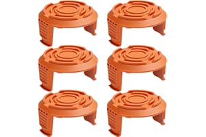 ZAMDOE 6 szt. 50006531 osłony na szpule do Worx WA0010 WA6531 GT trymer strunowy, zamiennik trymera 50006531 osłony kołpaków do Worx WG150 WG151 WG151.5 WG152 WG153 WG154 WG 155 WG155.5 WG156