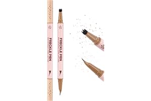 ‎ERINDE Erinde 2 in 1 Dual Ended Sommersprossen Stift & Sommersprossen Stempel, Wasserfester und Langlebig Freckle Stamp, mit Präziser 15° Spitze, Natürliche Flüssiger Realistischer Freckle Tattoo Stift #01