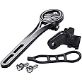 Dymoece Aluminium Alloy Bicycle Computer Mount for Road Bike Integrated Handlebar,Compatible with Garmin Edge 130 200 500 510 520 810 820 1000 1030 and Gopro Camera