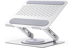 UGREEN Support Ordinateur Portable Rotatif 360 Degrés Support PC Portable Bureau Réglable Pliable Ergonomique Refroidissement Laptop Stand 10 à 17,3 Pouces Compatible avec MacBook Air Pro Dell