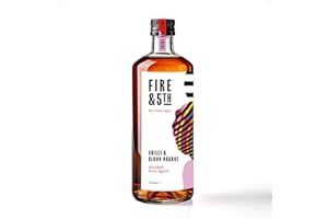 Fire & 5th - Alcohol Free Spirit Alternative - Chilli & Blood Orange Non-Alcoholic Spirit - Ideal for Non-Alcoholic Cocktails - 700ml