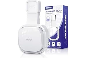 SOOTOZY Supporto da parete per 'eero' 6 e 6+, sistema Router Mesh Wi-Fi – senza fili disordinati, staffa salvaspazio per 'eero' 6 Plus Extender