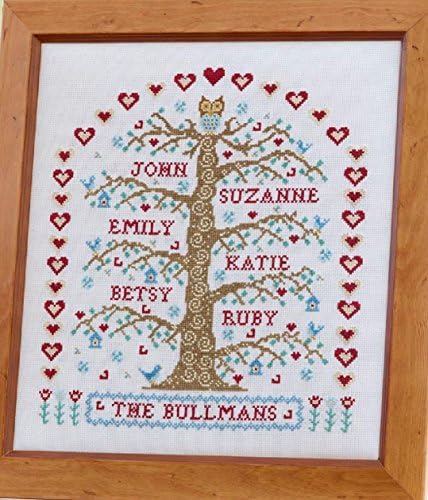 HS Counted Cross Stitch Sampler Kit – My Family Tree