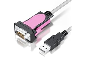 BolAAzuL USB to Serial RS232 Adapter Cable with FTDI Chipset, USB 2.0 to DB9 Male Serial COM Port Converter Adapter 5ft for Windows 11/10/ 8.1/8/7 Vista XP Mac