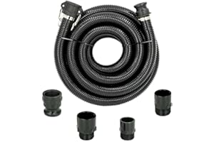 VALEKNA SEWOMO-S Abwasserschlauch 10m Set mit Kamlok Kupplung – Wohnmobil Schlauch mit Adapter für 32mm 40mm 50mm Stutzen & 1 1/2" AG – Abwasser Set für Wohnwagen, Camper, Grau-/Schmutzwasser