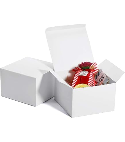 Lot 20 Boîtes Carton Blanc 17.8x12.7x10.2 Cm | Cartons D'Expédition & Emballage Cadeau