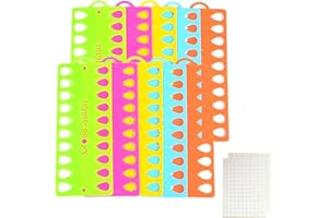 CDJX 10 Pieces Embroidery Floss Organizer Cross Stitch Thread Holder,Thread Organiser Cards Holder with 165 Stick Lable Tag,Multi-Function Craft DIY Reusable Sewing Accessory