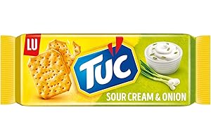 ‎TUC TUC Sour Cream & Onion – Knusprige Cracker mit Sauerrahm-Zwiebel-Geschmack – 100g