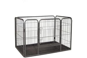 BUNNY BUSINESS Doggy Style Heavy Duty Whelping Pen With Abs Tray Puppy Play Pen Puppies Cage Crate Cartes Cages Dog Training Playpen for Dogs and puppies (Large)